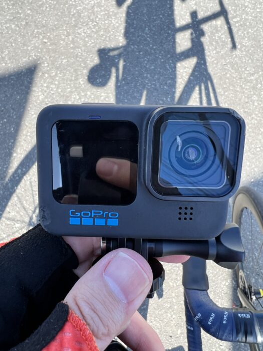 GoPro落下で、傷付いたレンズカバーをフィルタ付きレンズカバーに交換